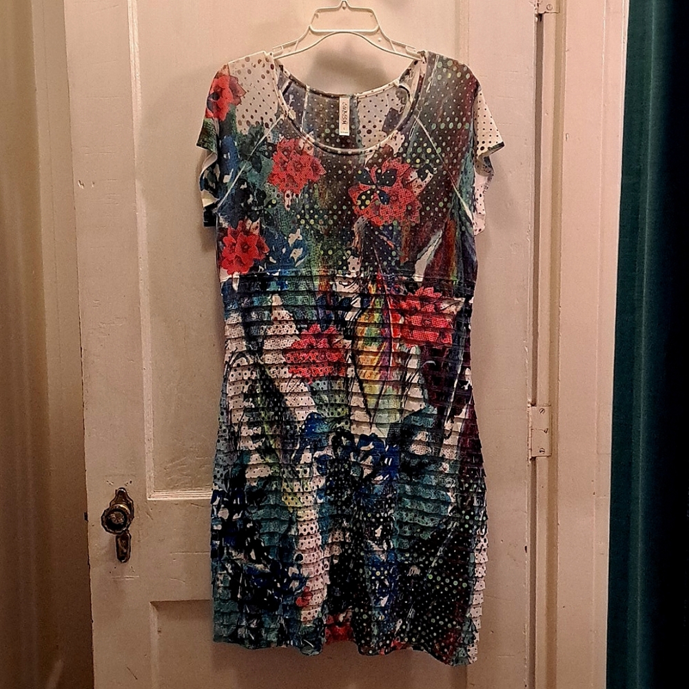 CUBISM dress, multicolored, size L